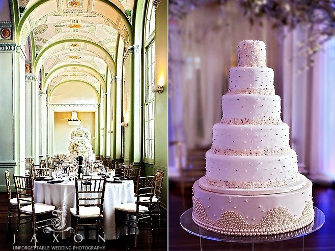 five tiered wedding cake