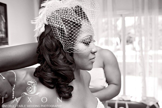 Bride being attended to by her party  | Majestic elegance wedding Punta Cana