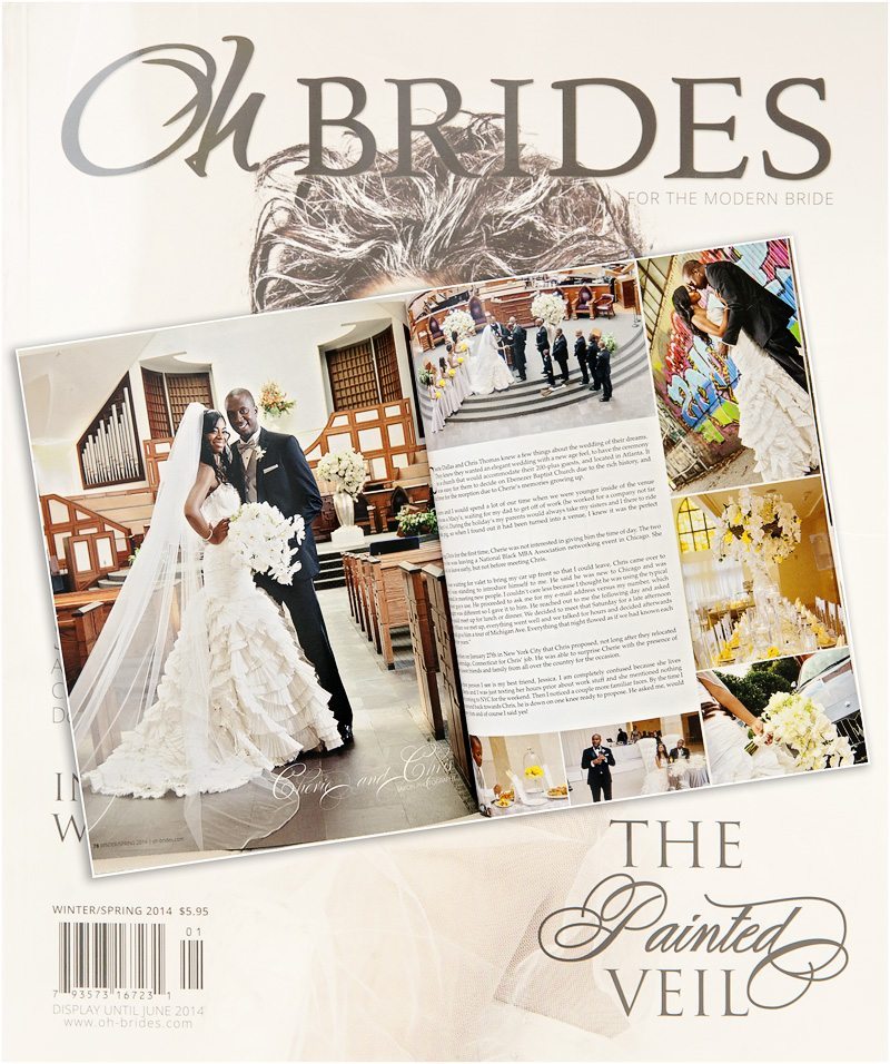 200 Peachtree wedding Published in Oh-Brides Magazine