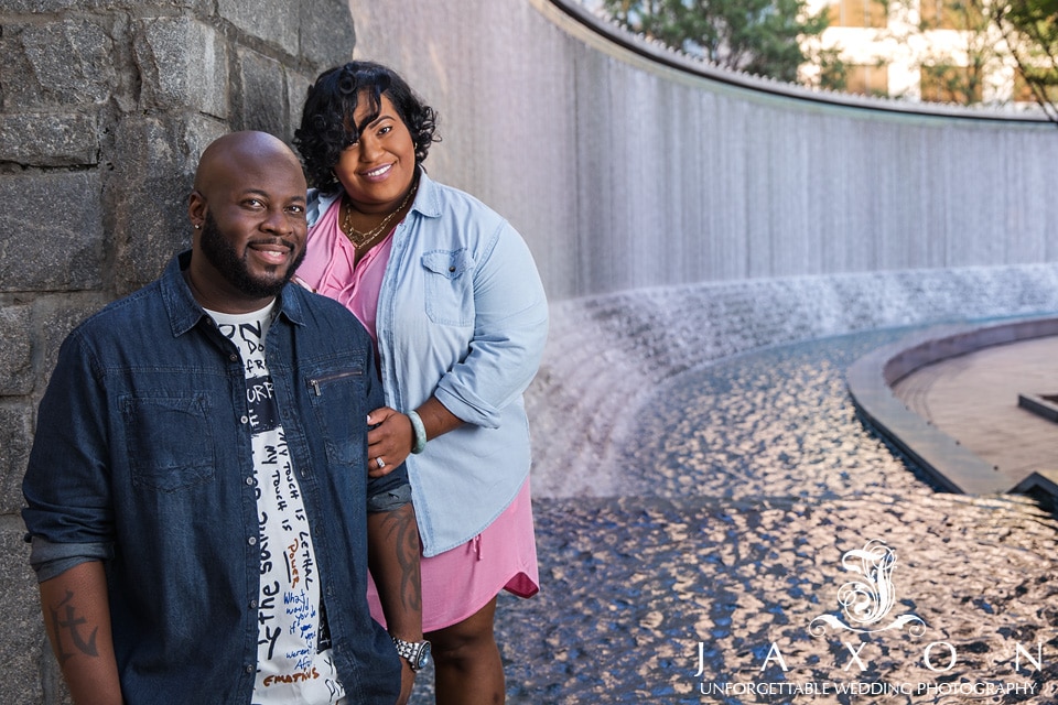 Woodruff Park downtown Engagement Session