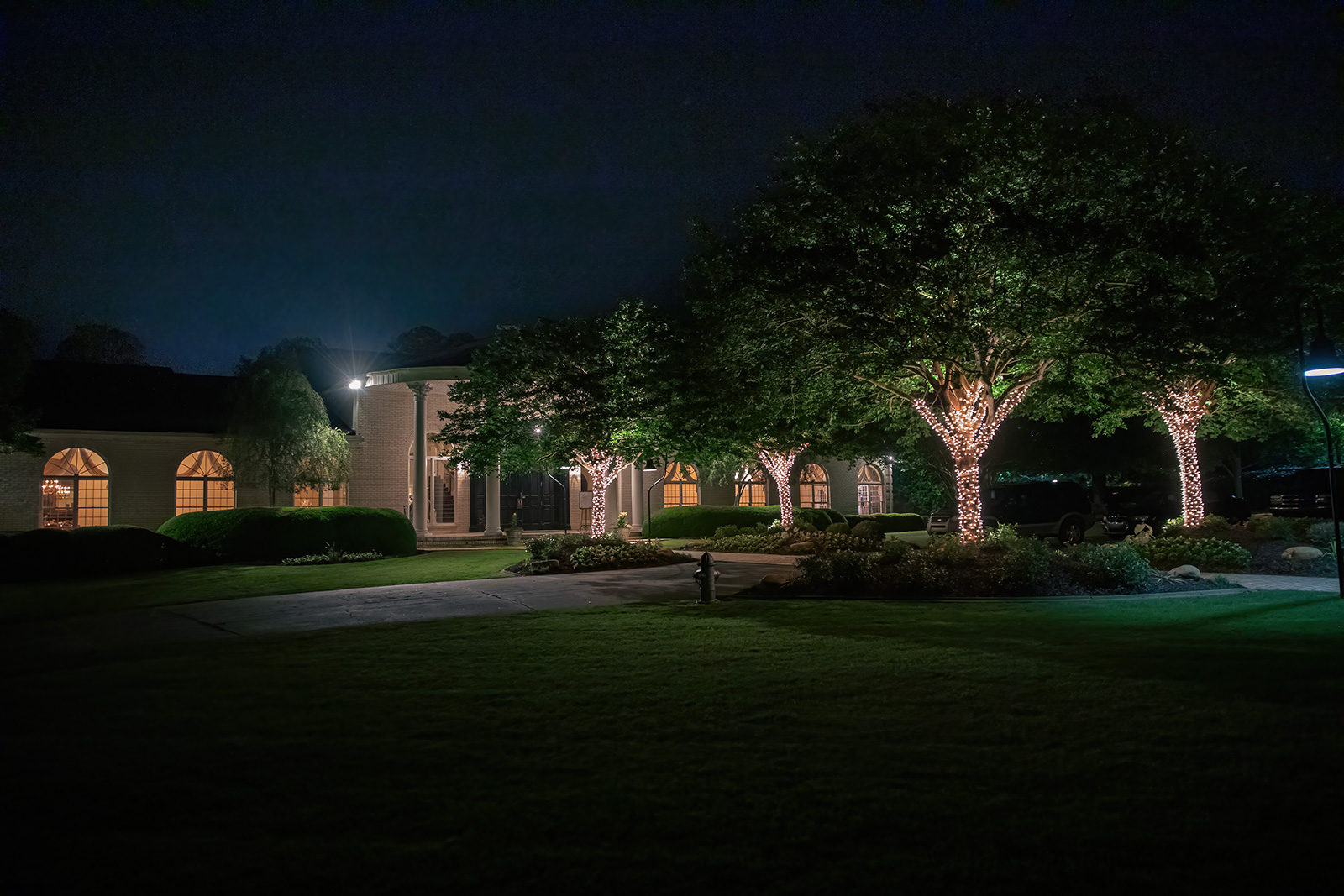 Vines Mansion at Night 